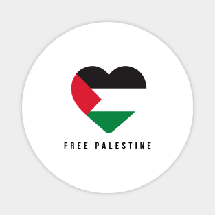 Free Palestine Love Magnet